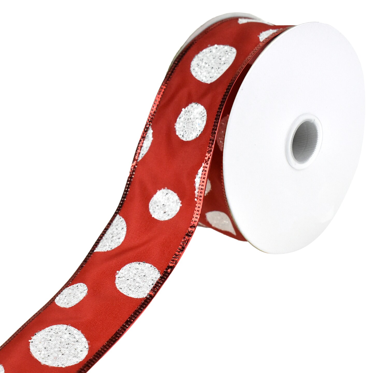 10 yards Attractive Polka Dots Satin Wired Ribbon Michaels