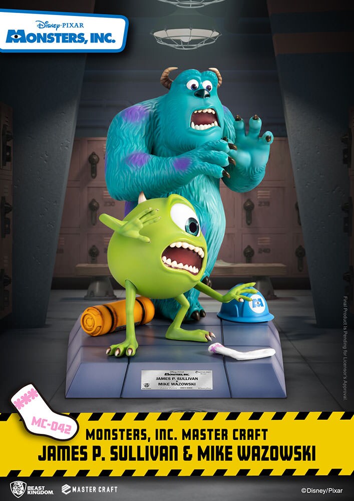 Disney Monster Inc James P. Sullivan and Mike Wazowski Table Top Statue