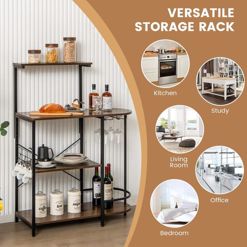 Multi-Tier Kitchen Storage &#x26; Organization Bakers Rack