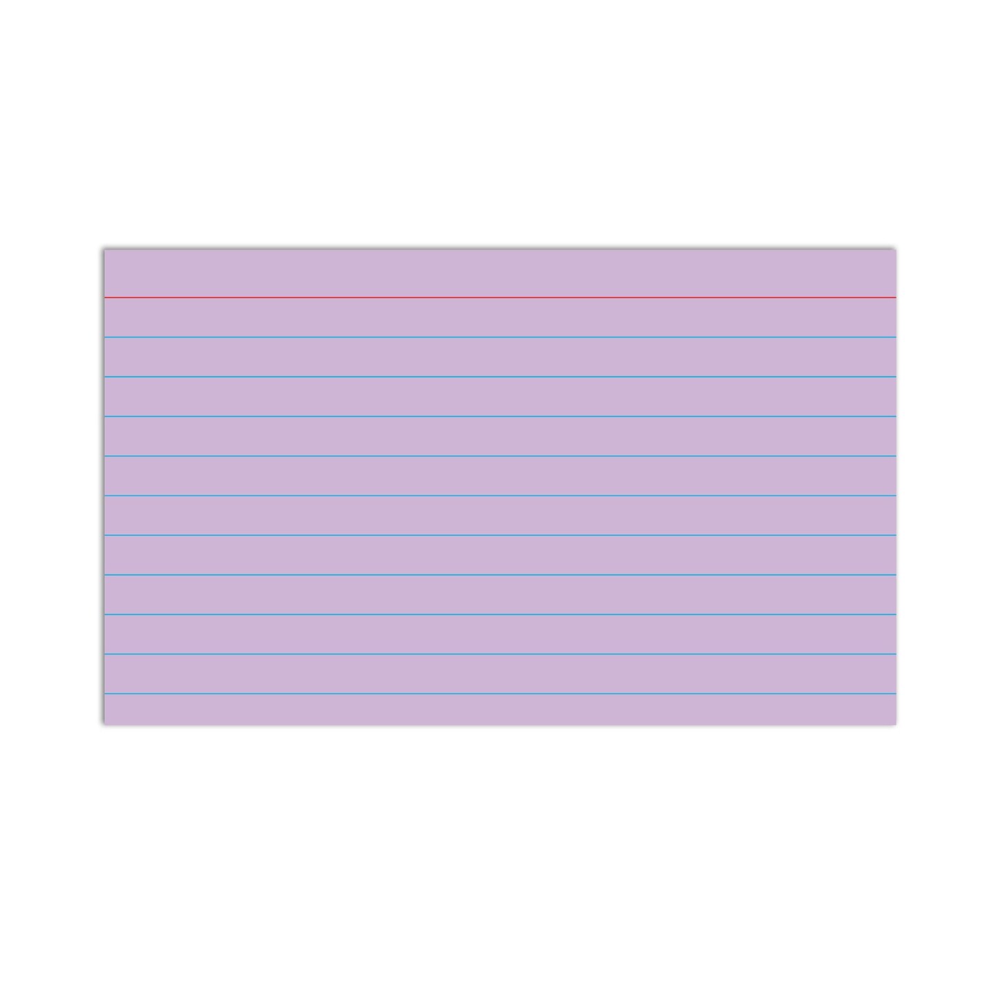 Index Cards, 3&#x22; x 5&#x22;, Assorted Colors, Ruled, 100 Per Pack, 10 Packs