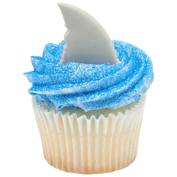Shark Fin Sweet D&#xE9;cor&#xAE; Edible Decorations 12ct