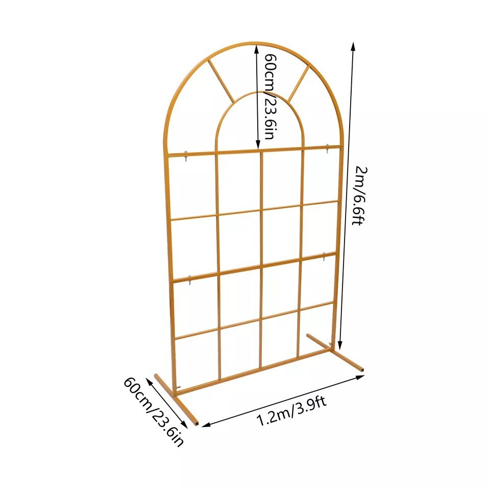 Floral Display Frame Arch Backdrop Stand Party Event Decorations Metal Frame