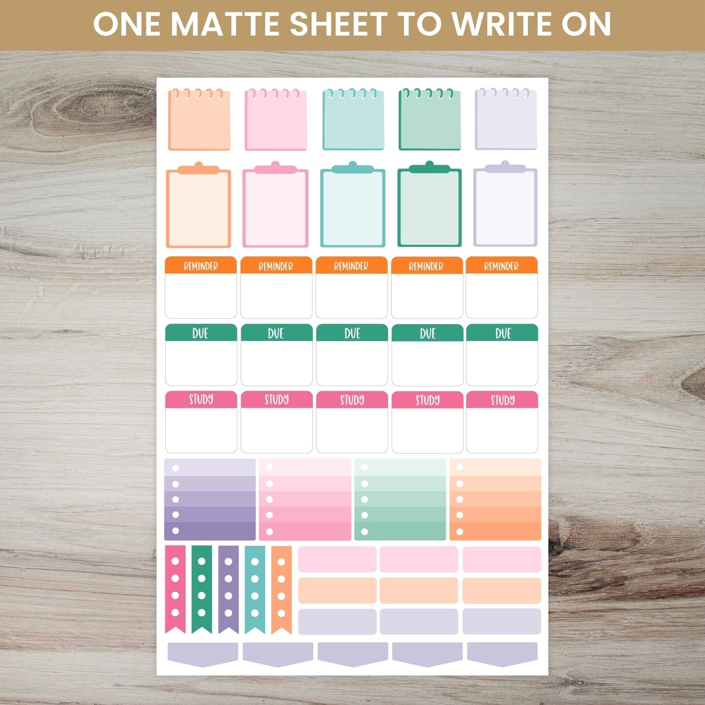 bloom daily planners Planner Sticker Pack, Student
