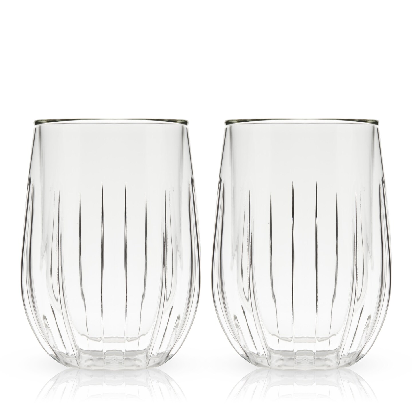 Double Walled Wine Glasses 