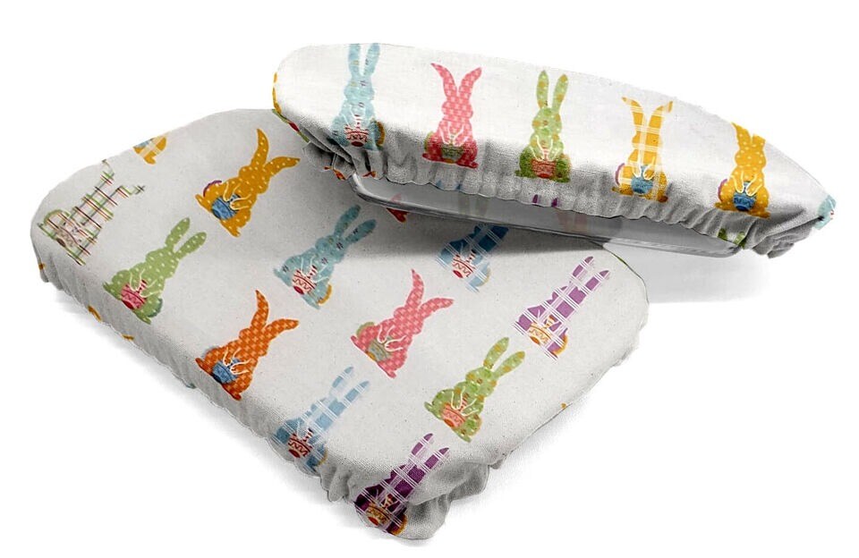 Easter Bunnies Reusable Fabric Bowl and Casserole Pan Covers (3 Options)