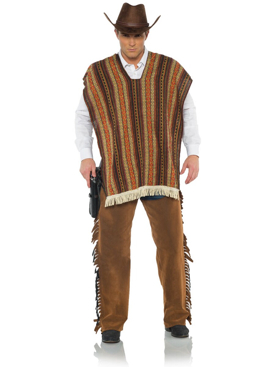 Adult's Brown Western Bandito Cowboy Serape Costume Accessory