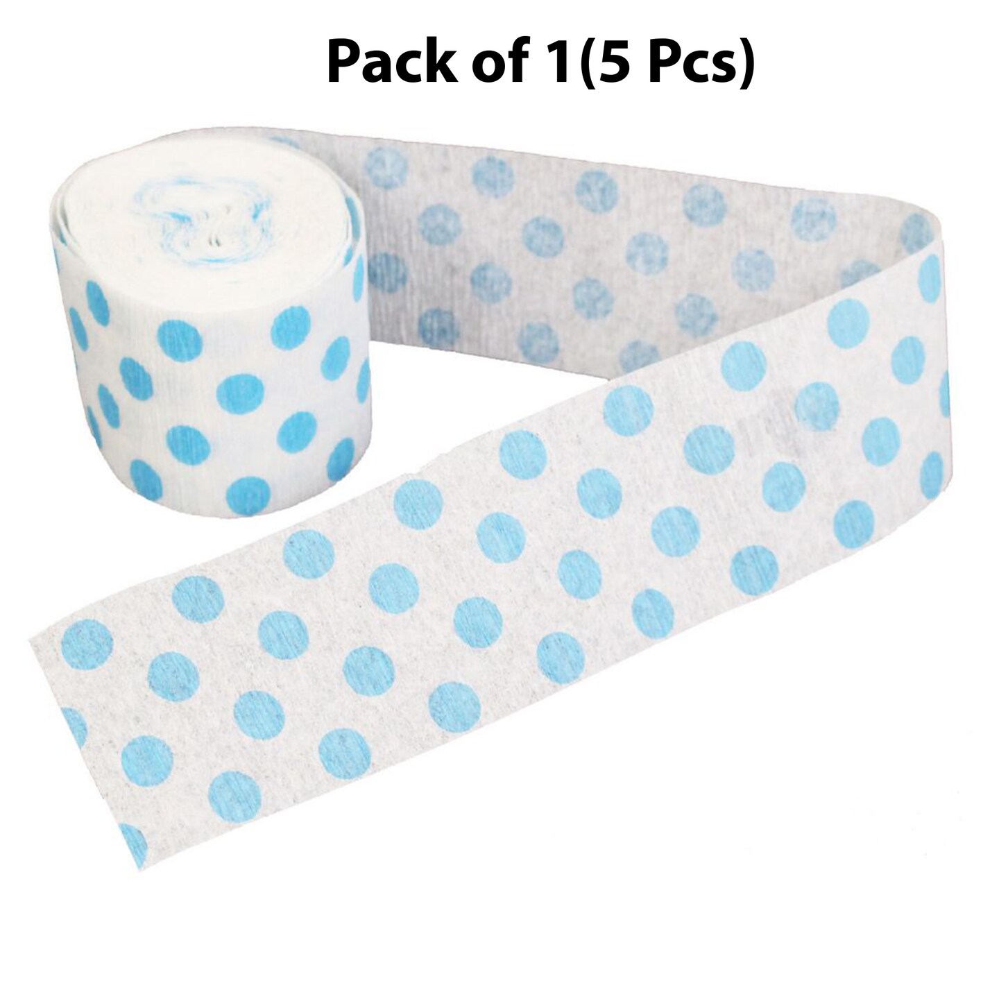 Polka Dot Blue Streamer Roll - 30 feet long by 2 inch wide | premium party streamer | MINA&#xAE;