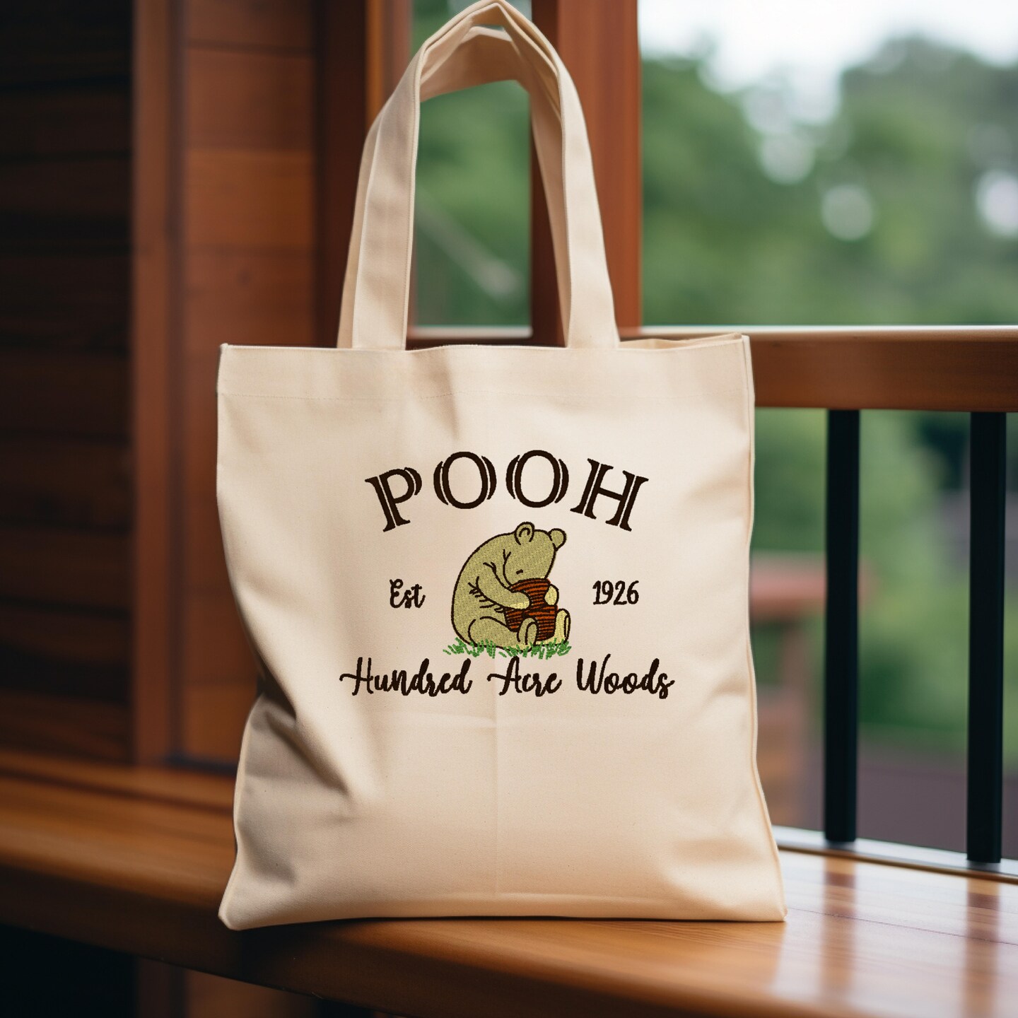 Embroidered book outlet bag