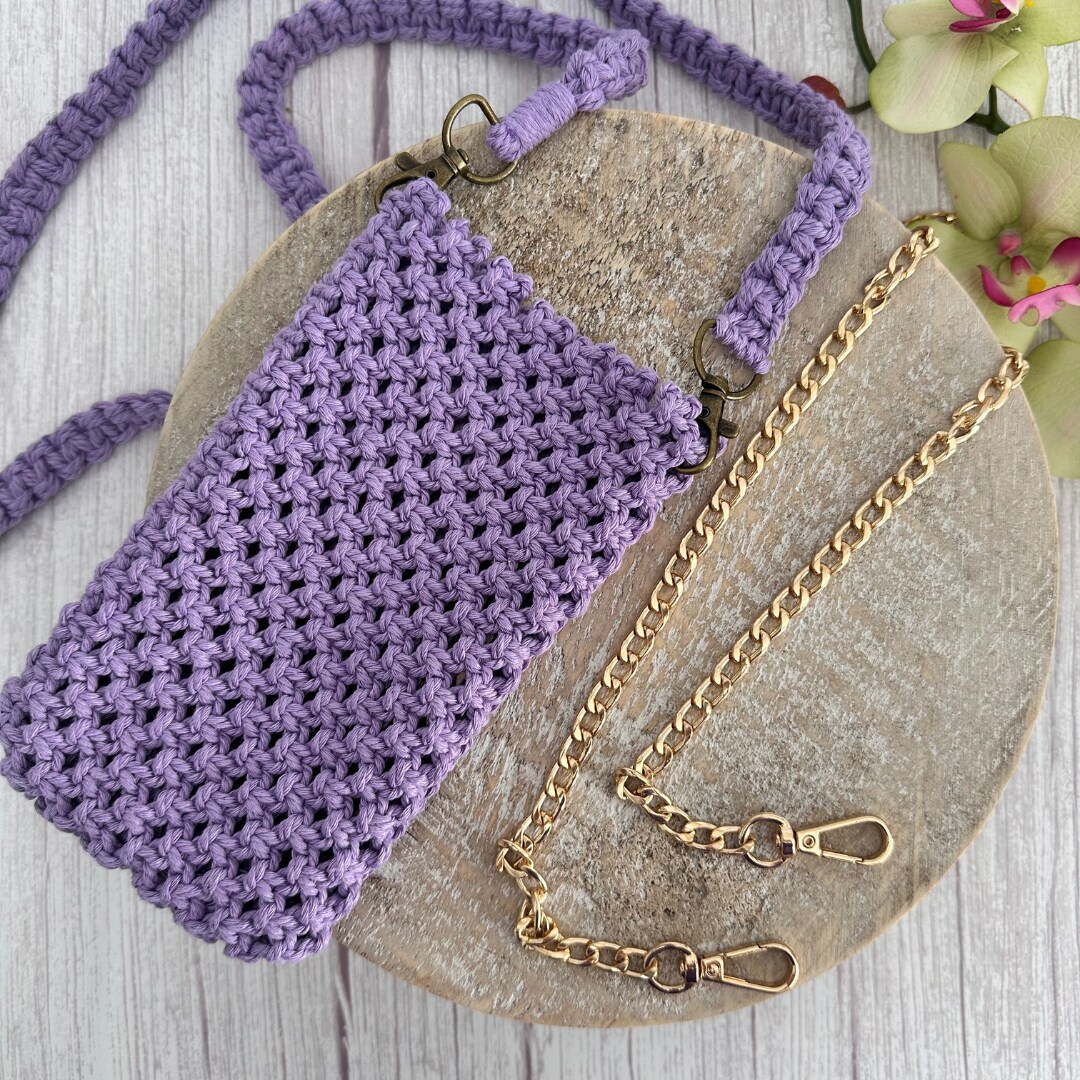 Boho phone case, Cellphone holder, Phone crossbody bag, Crossbody