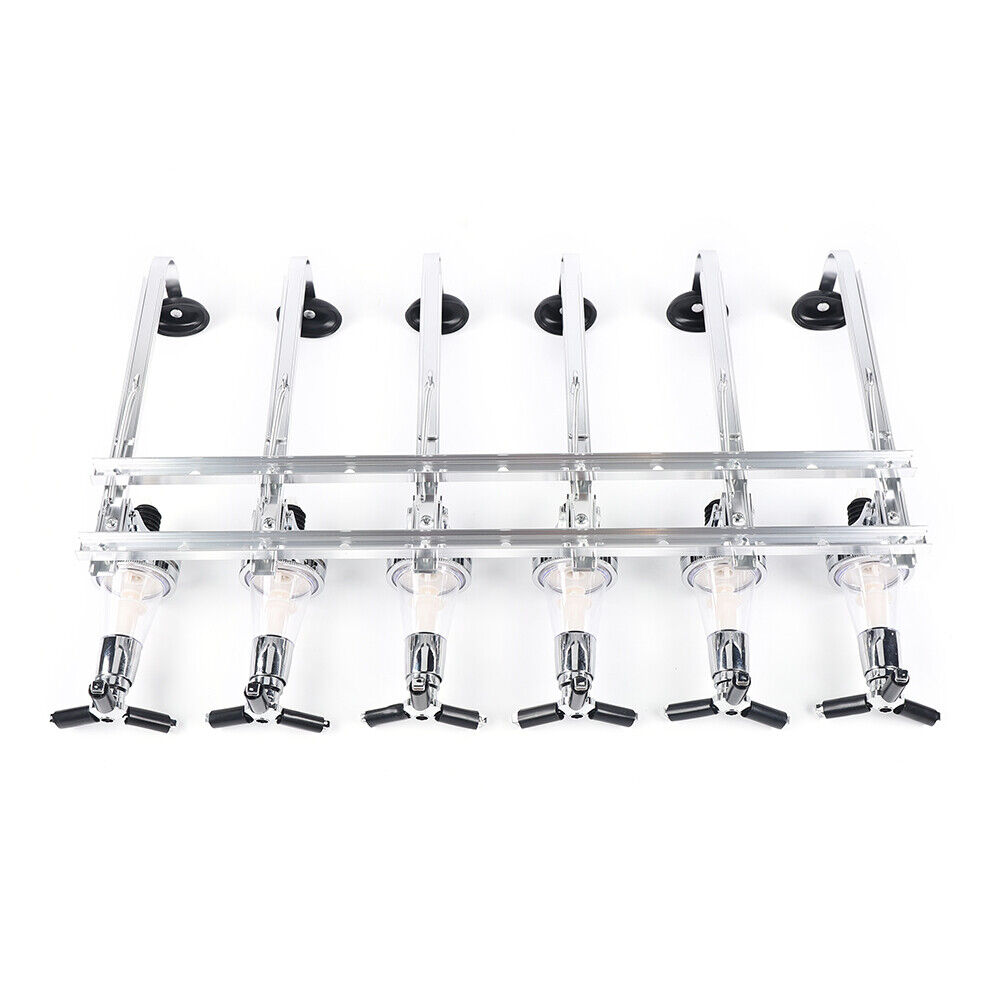 Kitcheniva 6 Bottle Wall Mounted Alcohol Liquor Dispenser Stand