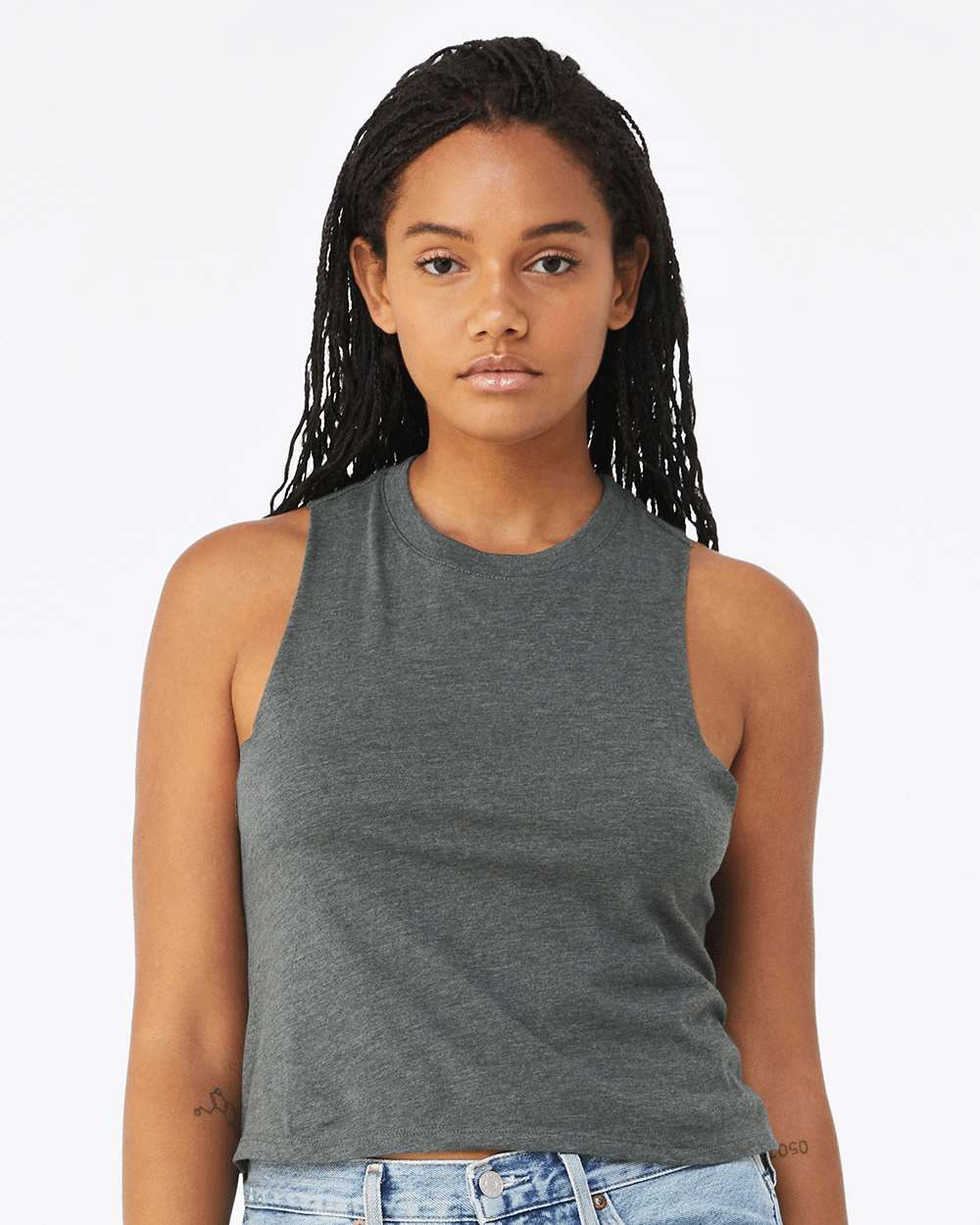 Premium Women's Racerback Crop Tank Top | Crafted with 4.2 oz./yd² (US ...