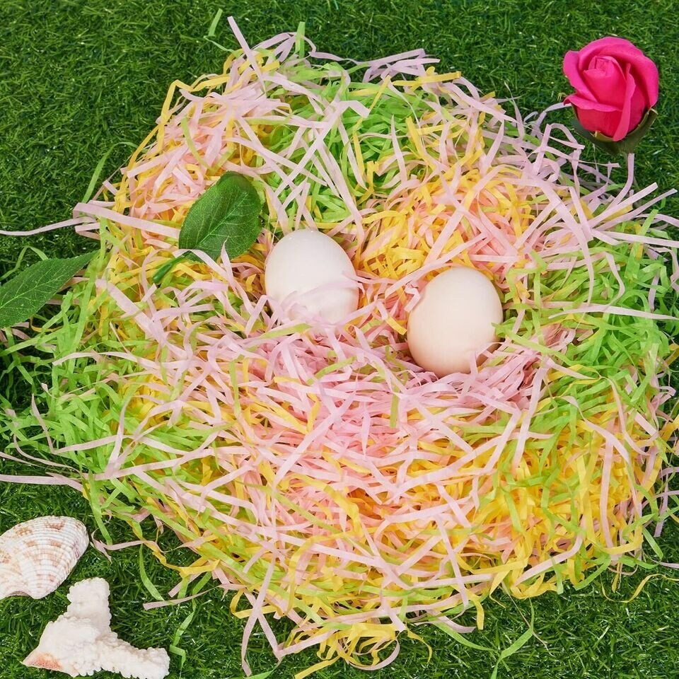 36 Oz Easter Grass Shred for Easter Basket Filling Easter Gift Wrapping Egg Hunt