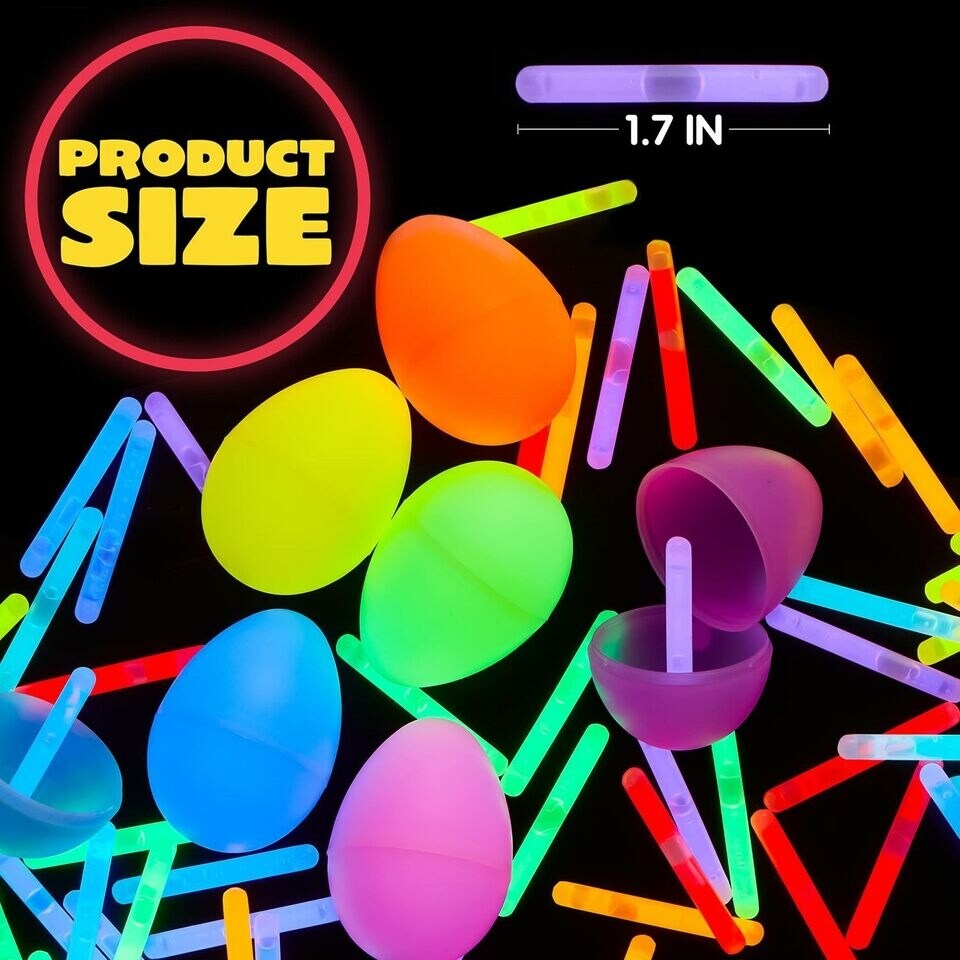 200 Pcs Mini Glow Sticks Bulk 8 Colors for Party Supplies Glow-in-The-Dark