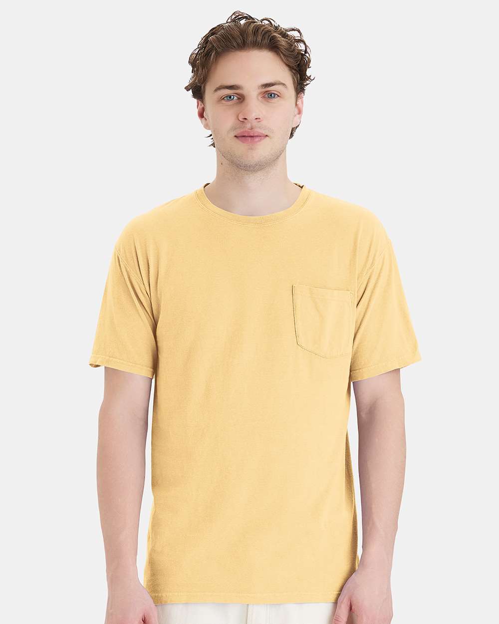 ComfortWash by Hanes&#xAE; Garment-Dyed Pocket Crew Neck Short Sleeve T-Shirt