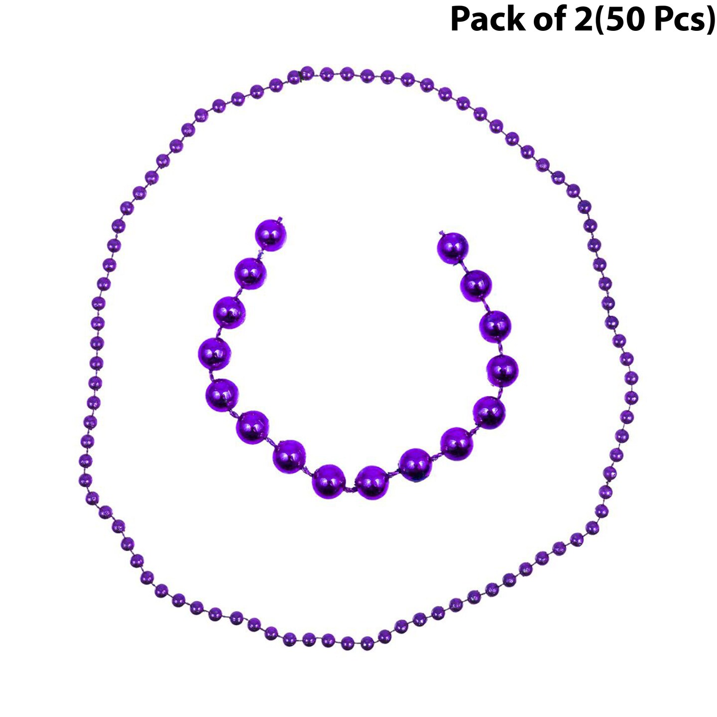 Round Bead Necklaces 5mm ball beads on 31 inch necklace | handmade bead necklaces | RAHEEV®