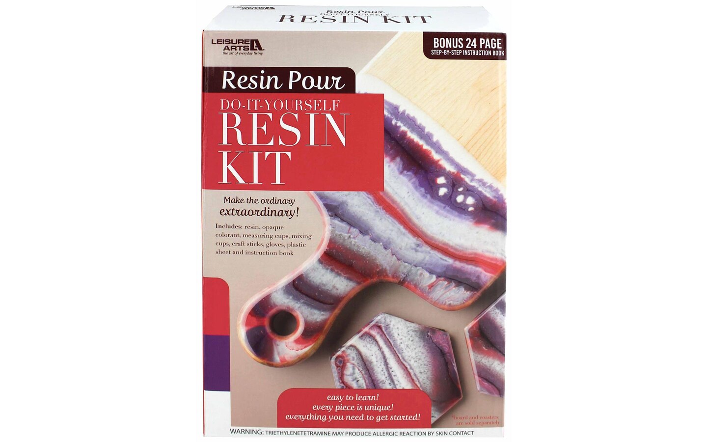 Leisure Arts Resin Pour Kit Red w/Box Michaels