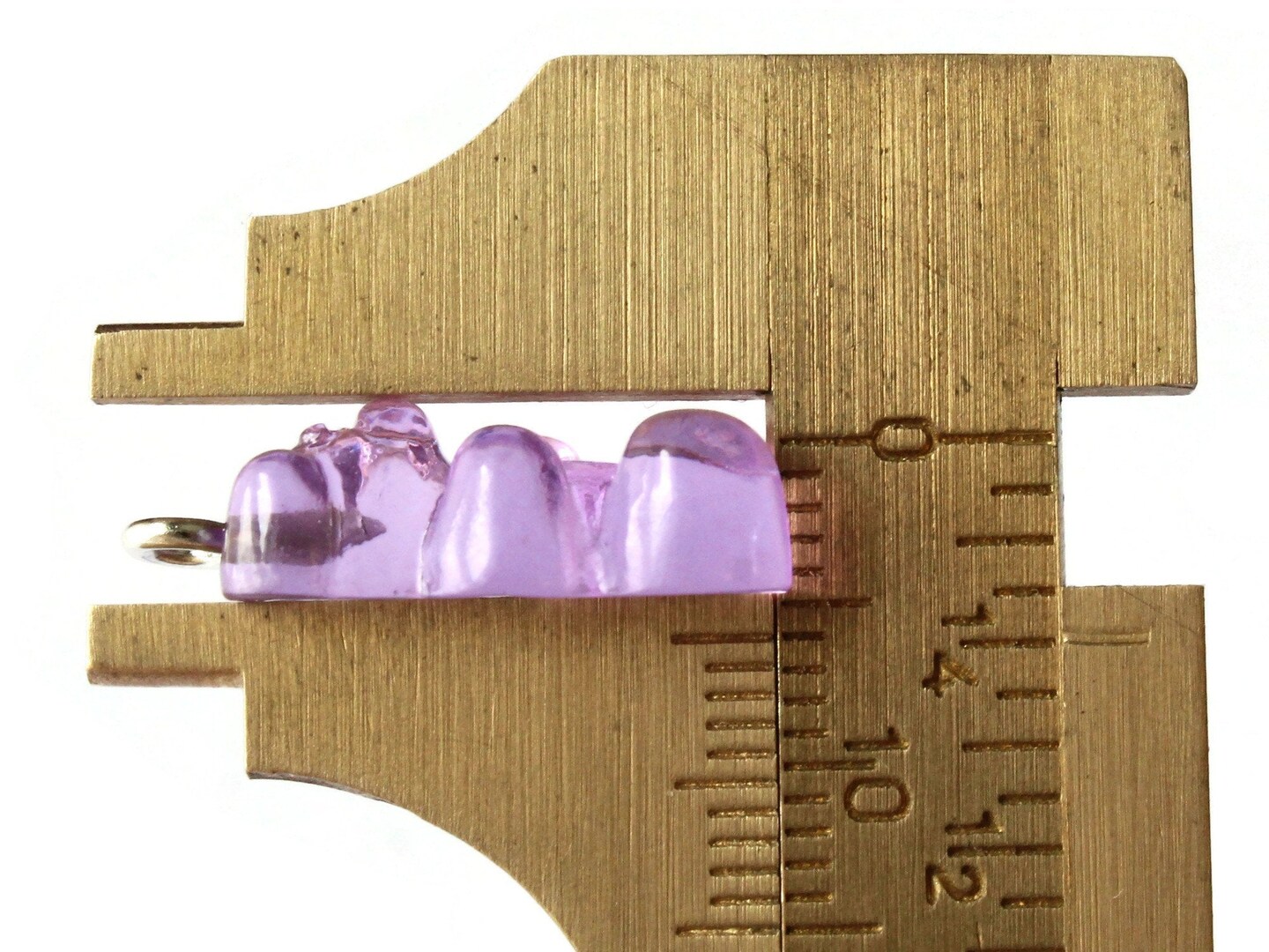 5 20mm Purple Resin Gummy Bear Charms
