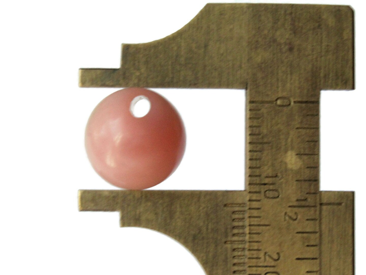 8 12mm 1/2 Inch Pink Ball Buttons Vintage Moonglow Lucite Round Buttons