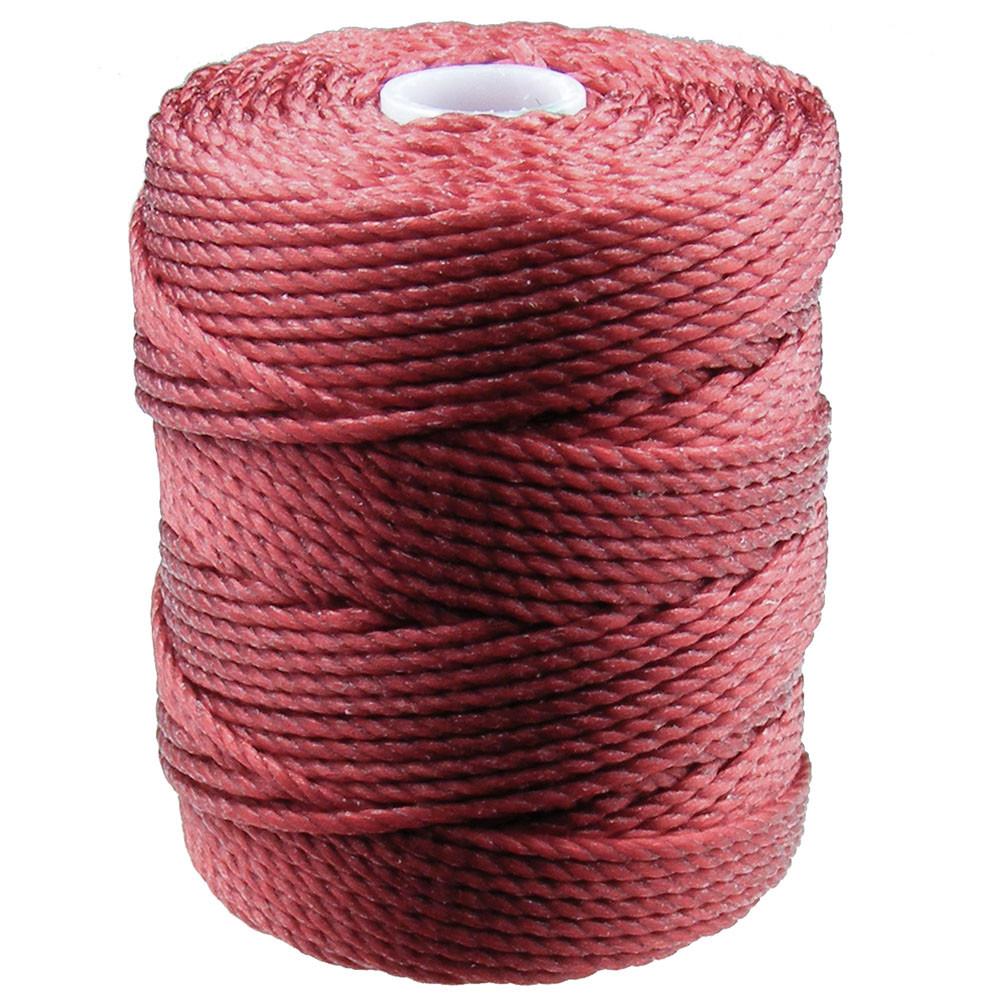 C-Lon Tex 400 Heavy Weight Bead Cord, Red Hot ,1.0mm, 36 Yard Spool