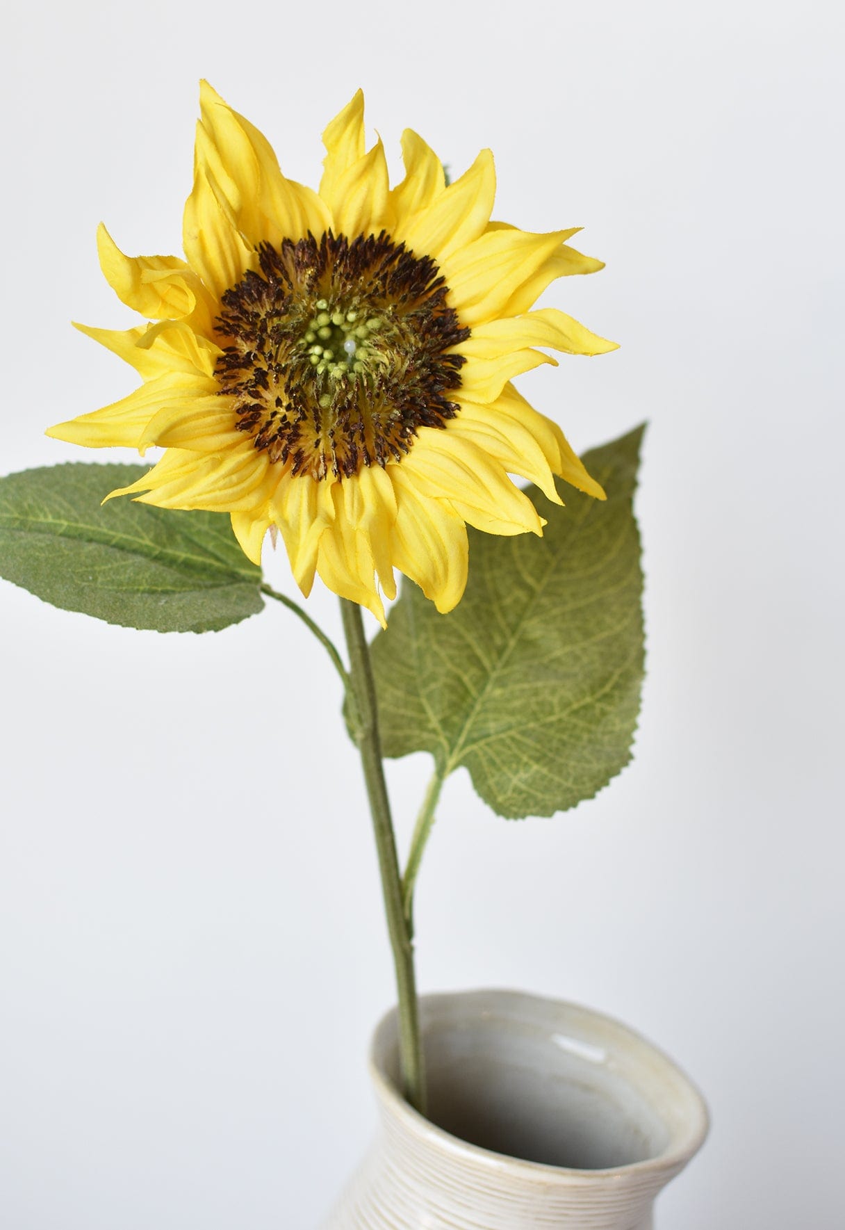 25&#x22; Faux Sunflower Stem Yellow