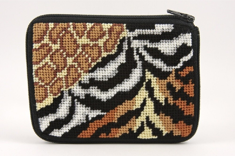 Alice Peterson Company Animal Skins Coin Purse Needlepoint Kit