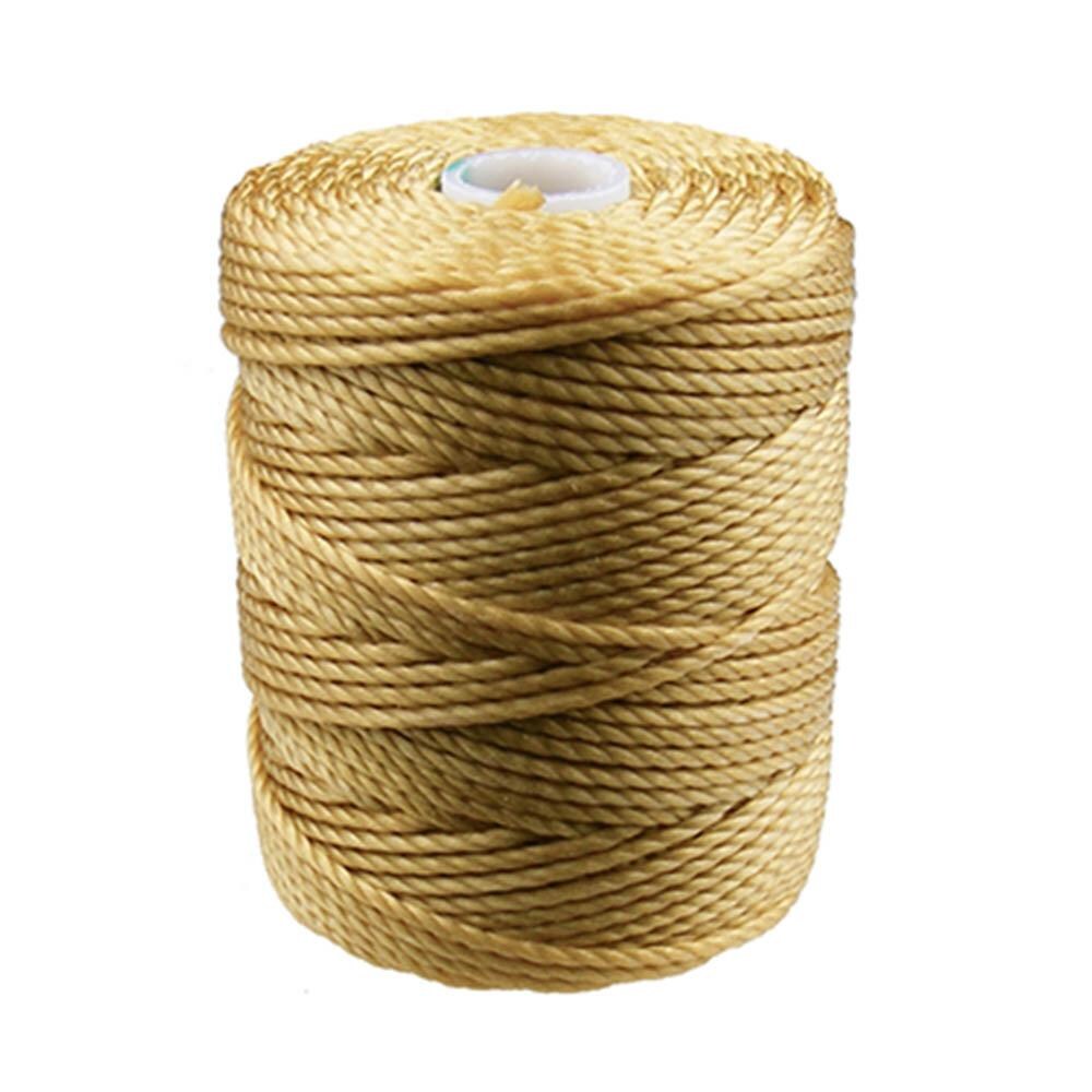 C-Lon Tex 400 Heavy Weight Bead Cord, Light Maize ,1.0mm, 36 Yard Spool