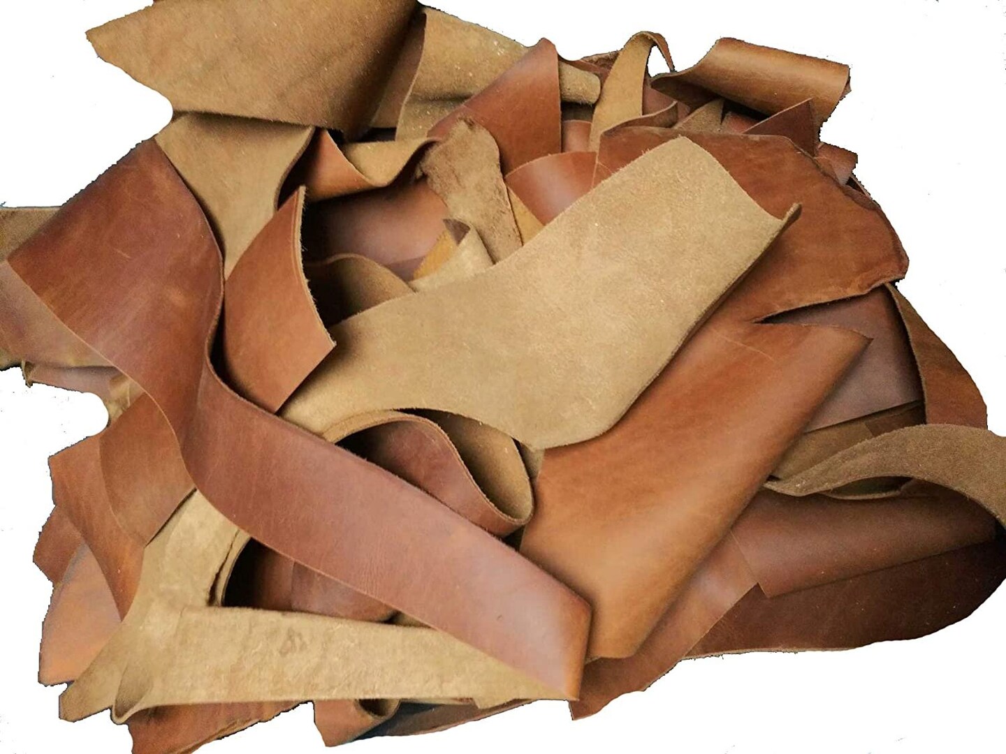 ELW Full Grain Leather 1lb Scraps Tobacco Brown 5/6 OZ (2mm) Perfect for  Crafts, Tooling, Repairs