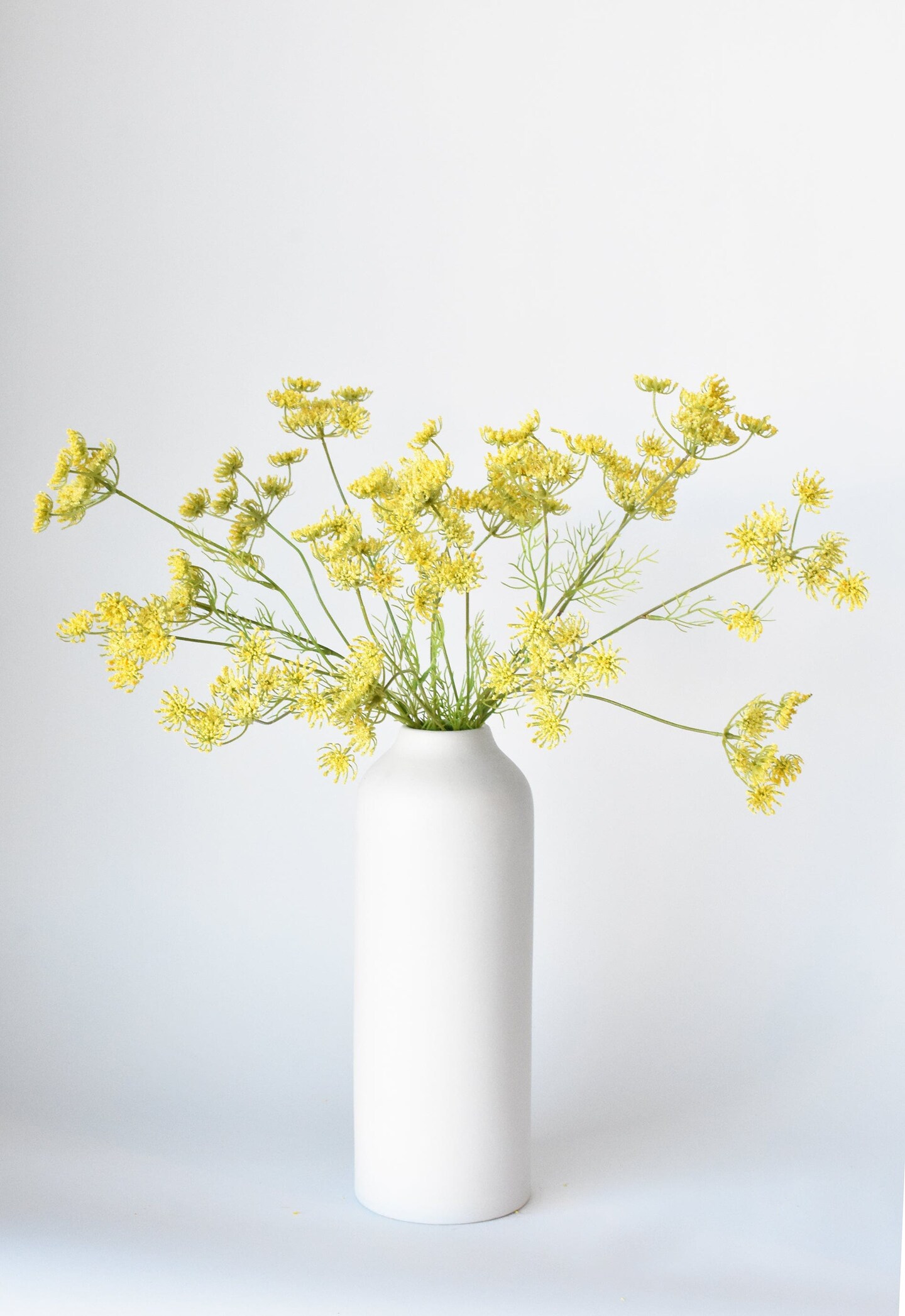 20.5&#x22; Faux Yellow Queen Anne&#x27;s Lace Stem