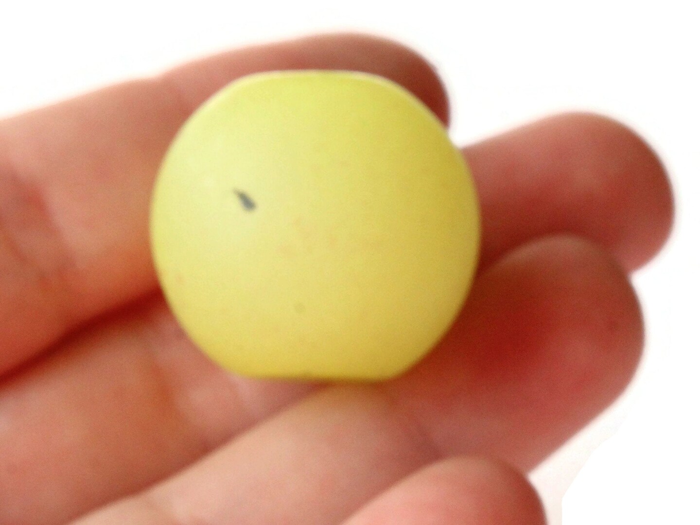 6 25mm x 22mm Translucent Green Round Large Hole Acrylic Beads