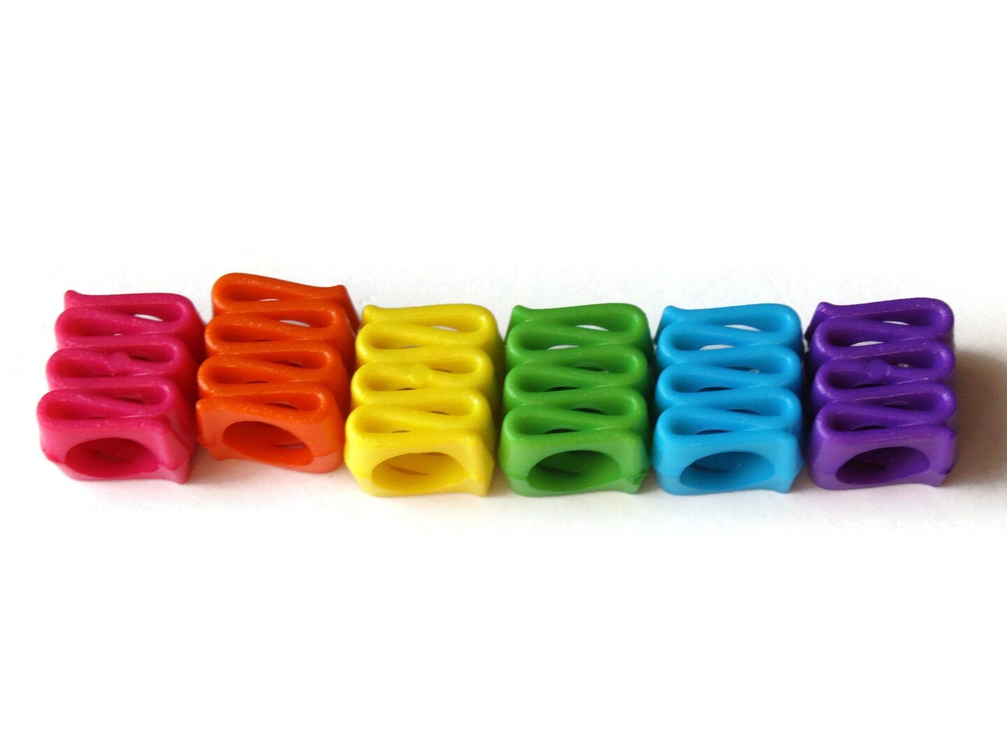 30 14mm Mixed Color Ribbon Acrylic Beads Plastic Rectangle Beads