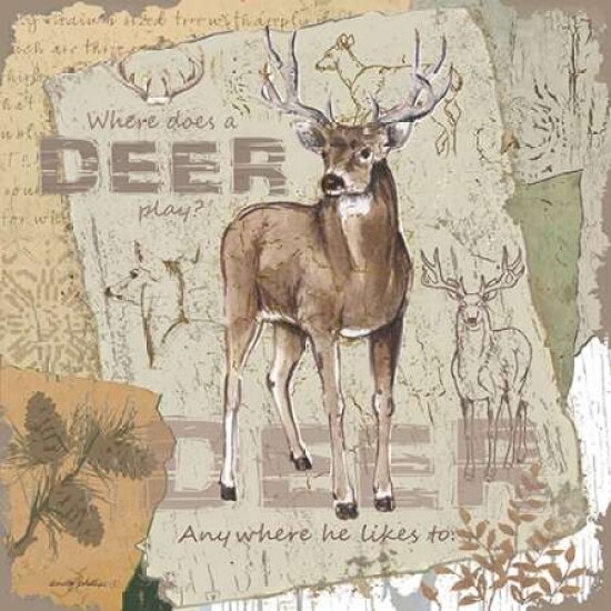 Deer Play Poster Print by Anita Phillips - Item # VARPDXAP1948