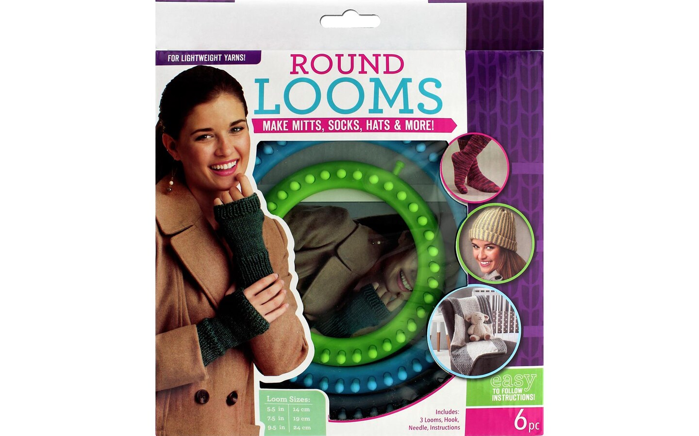 Leisure Arts Knitting Loom Circular Set Fine With Hook Michaels