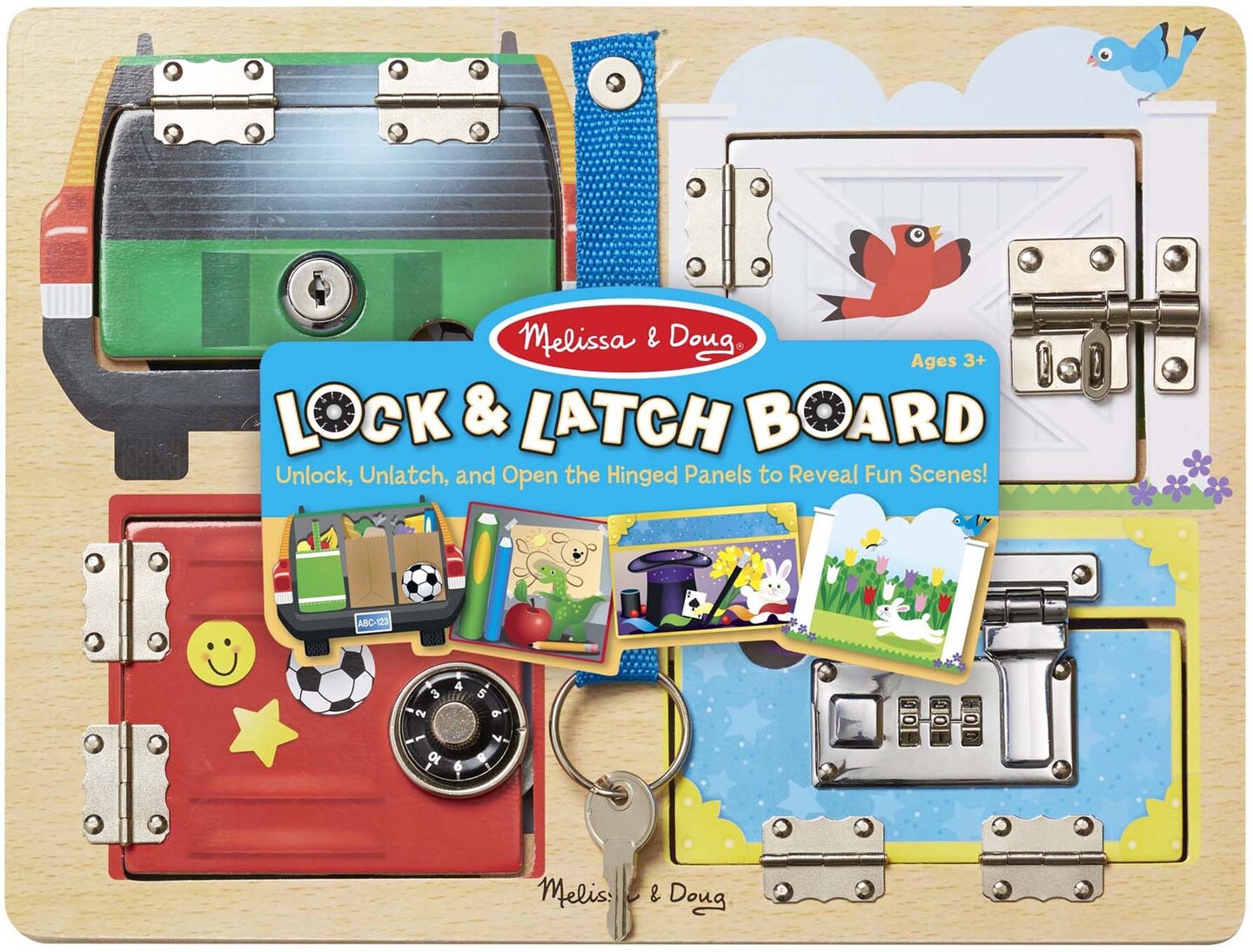 Melissa &#x26; Doug Locks And Latches Board-