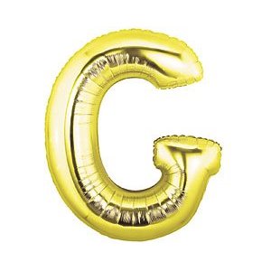 Megaloon Letter G Gold Balloon