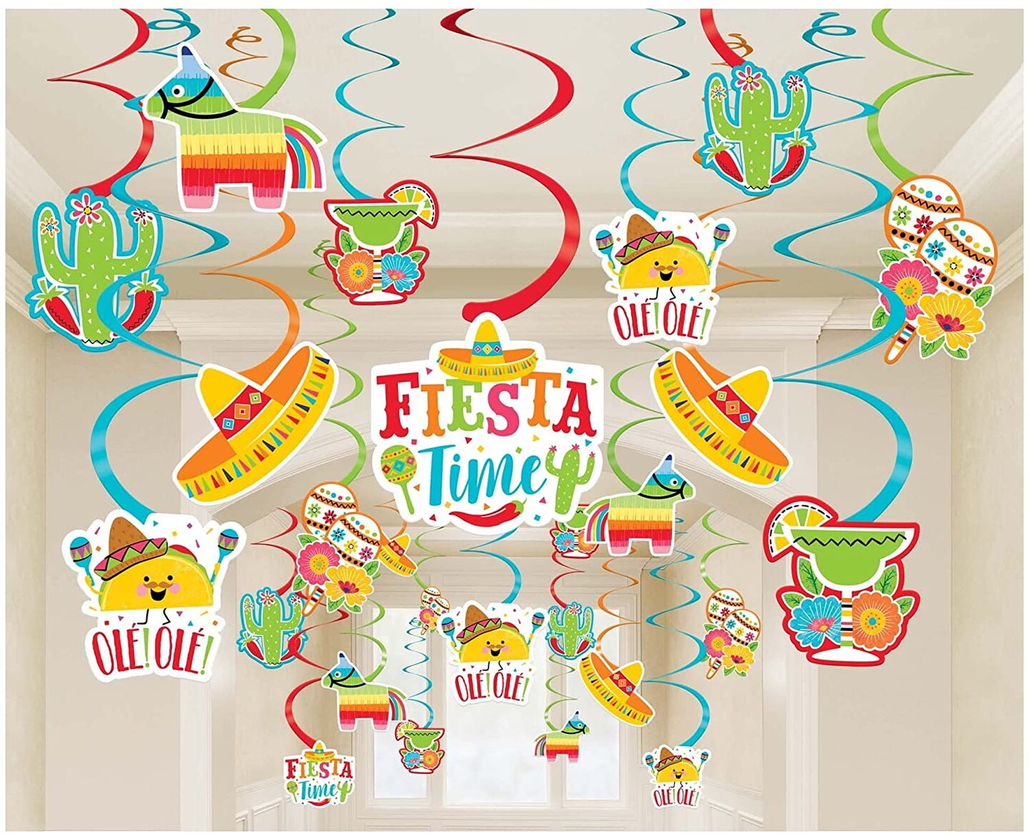 Fiesta Time Swirl Decorations