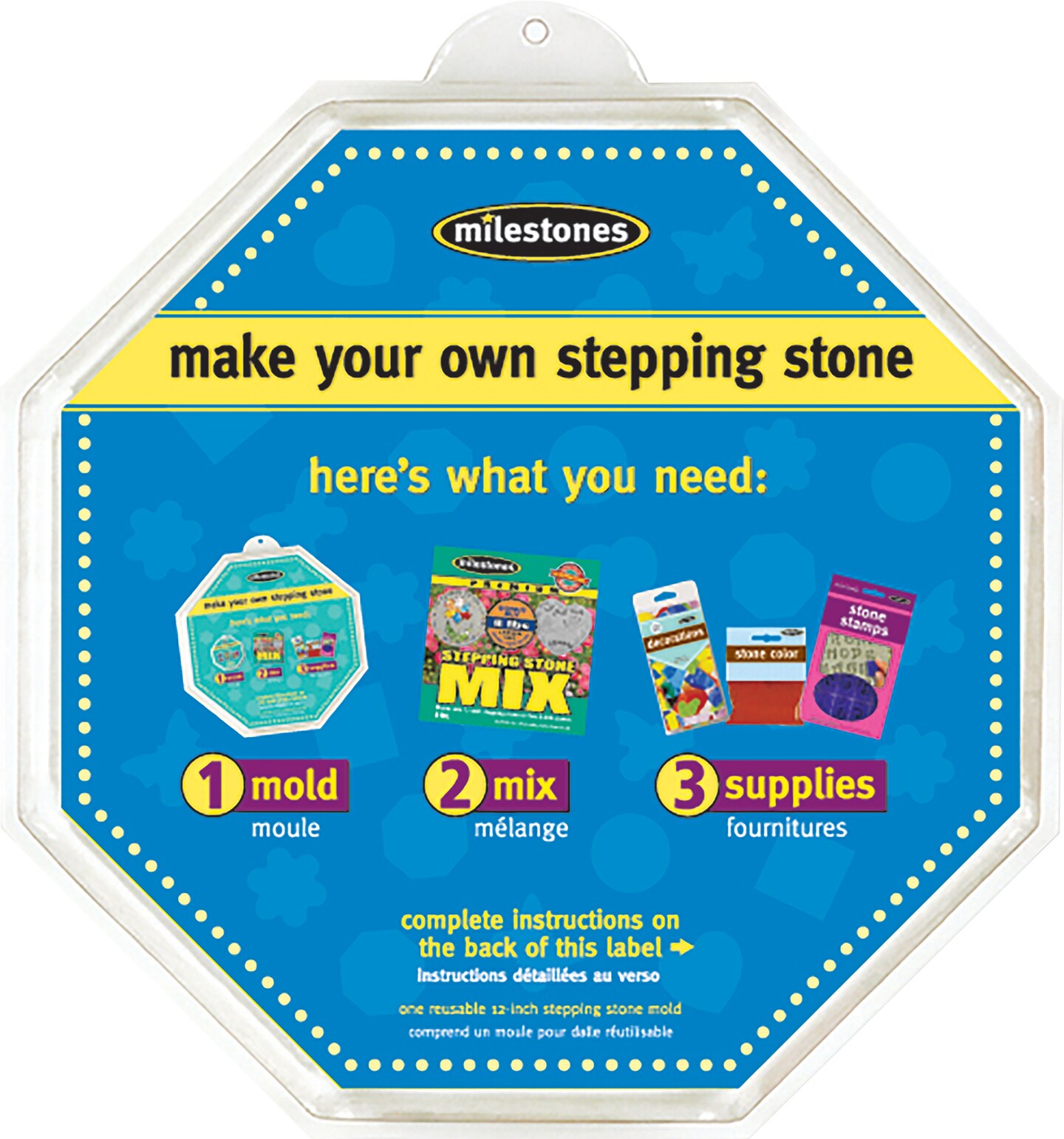 Milestones Stepping Stone Mold-Octagon 12&#x22;