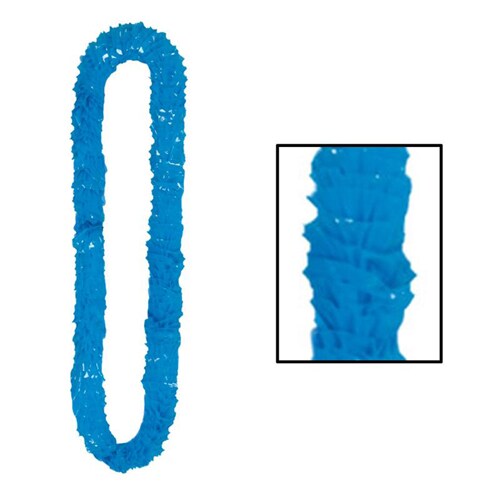 Blue Soft-Twist Poly Leis