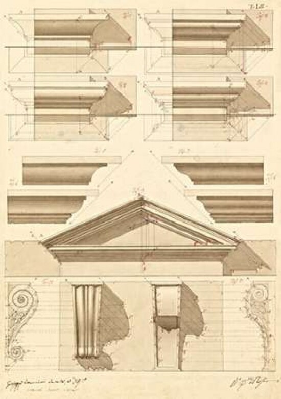 Plate 52 for Elements of Civil Architecture ca. 1818-1850 Poster Print by  Giuseppe Vannini - Item # VARPDX453931
