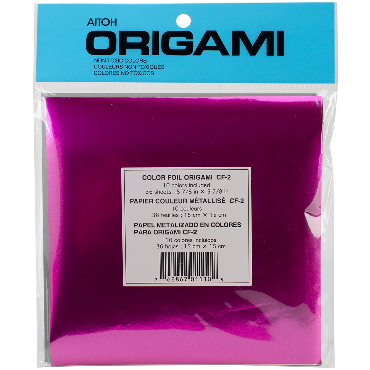 Aitoh Origami Paper 5.875&#x22;X5.875&#x22; 36/Pkg-Assorted Foil