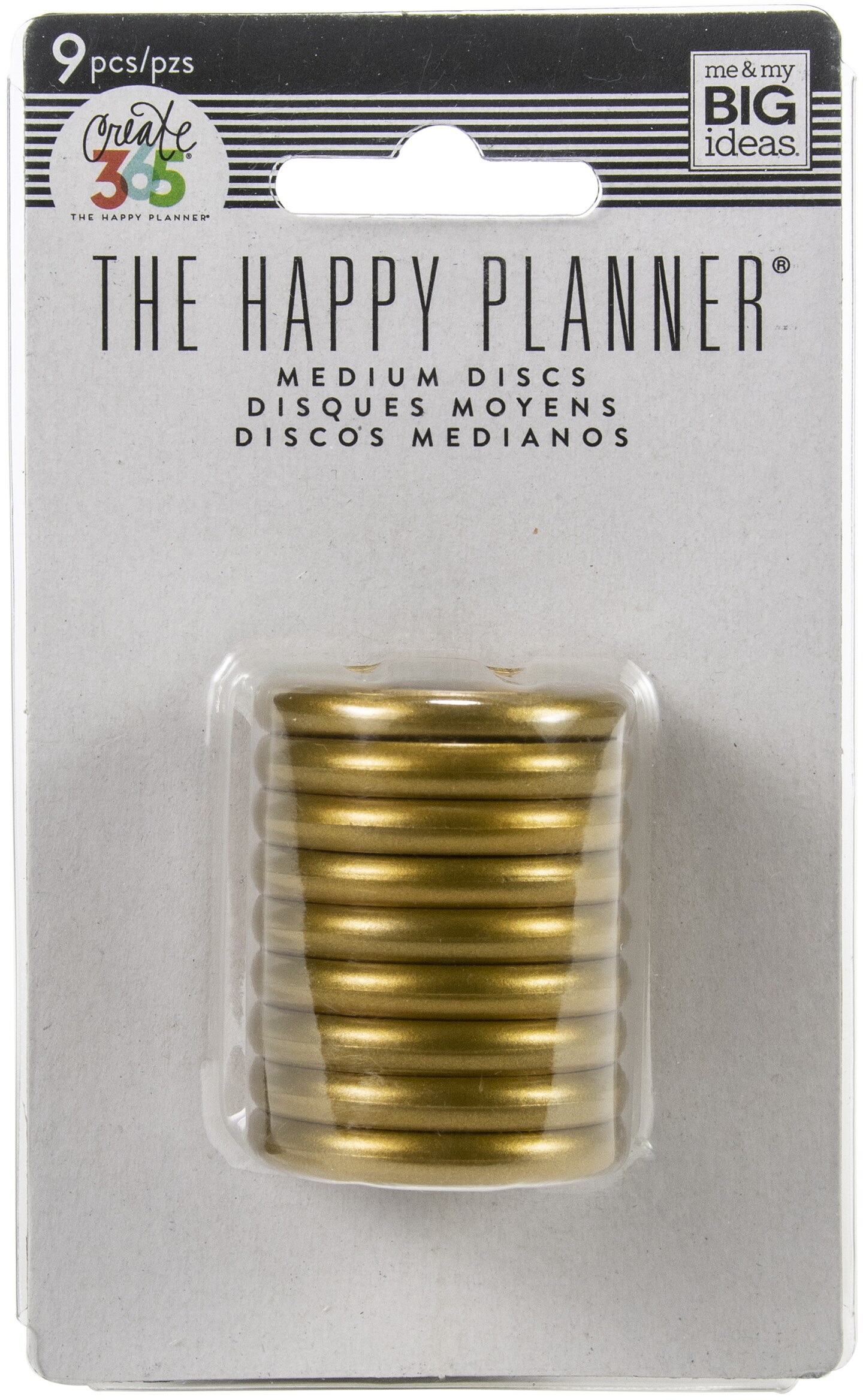 Happy Planner Discs 1.25&#x22; 9/Pkg-Gold