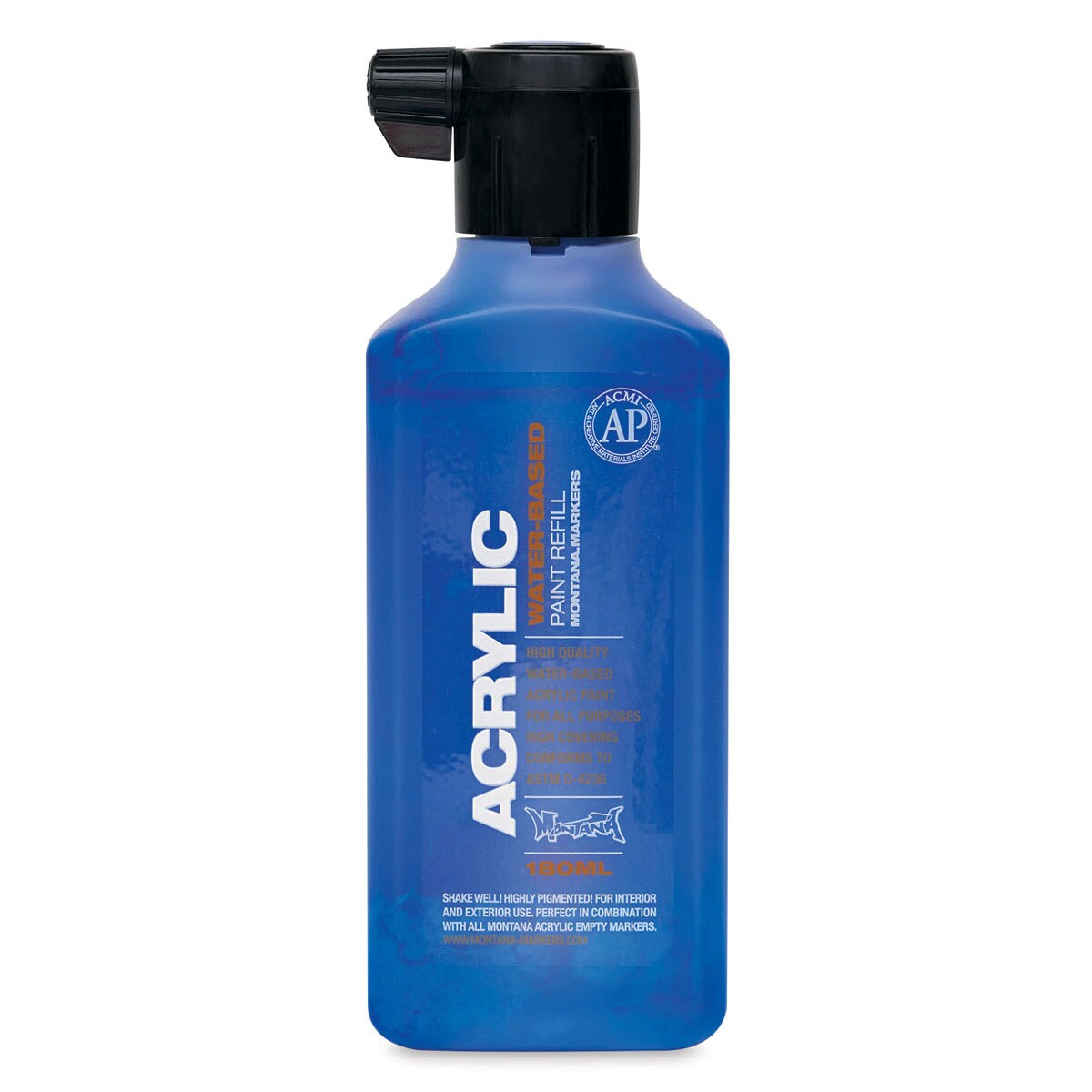 Montana Acrylic Marker Refill - 180 ml, Shock Blue, Refill