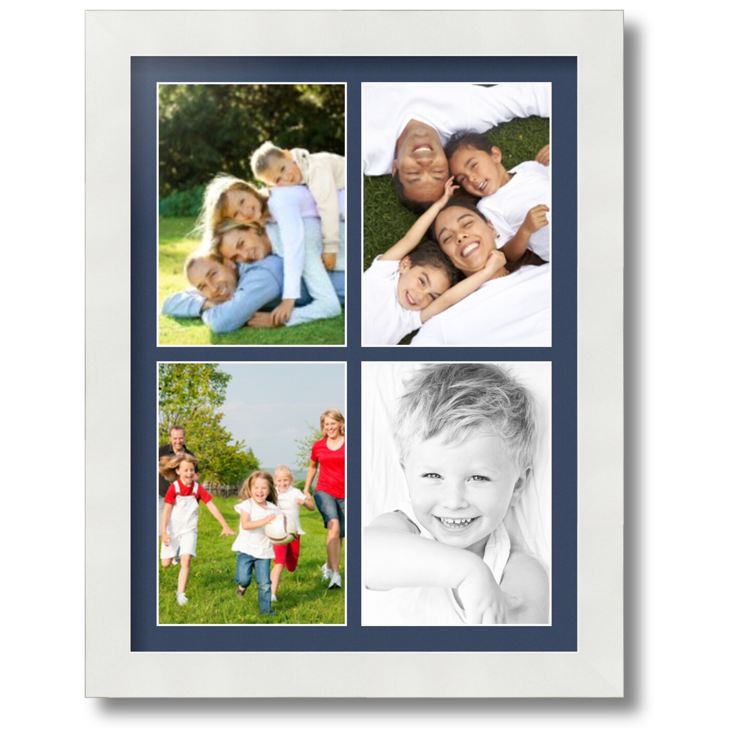 5x7-inch 3-8 Opening White Picture Frame –