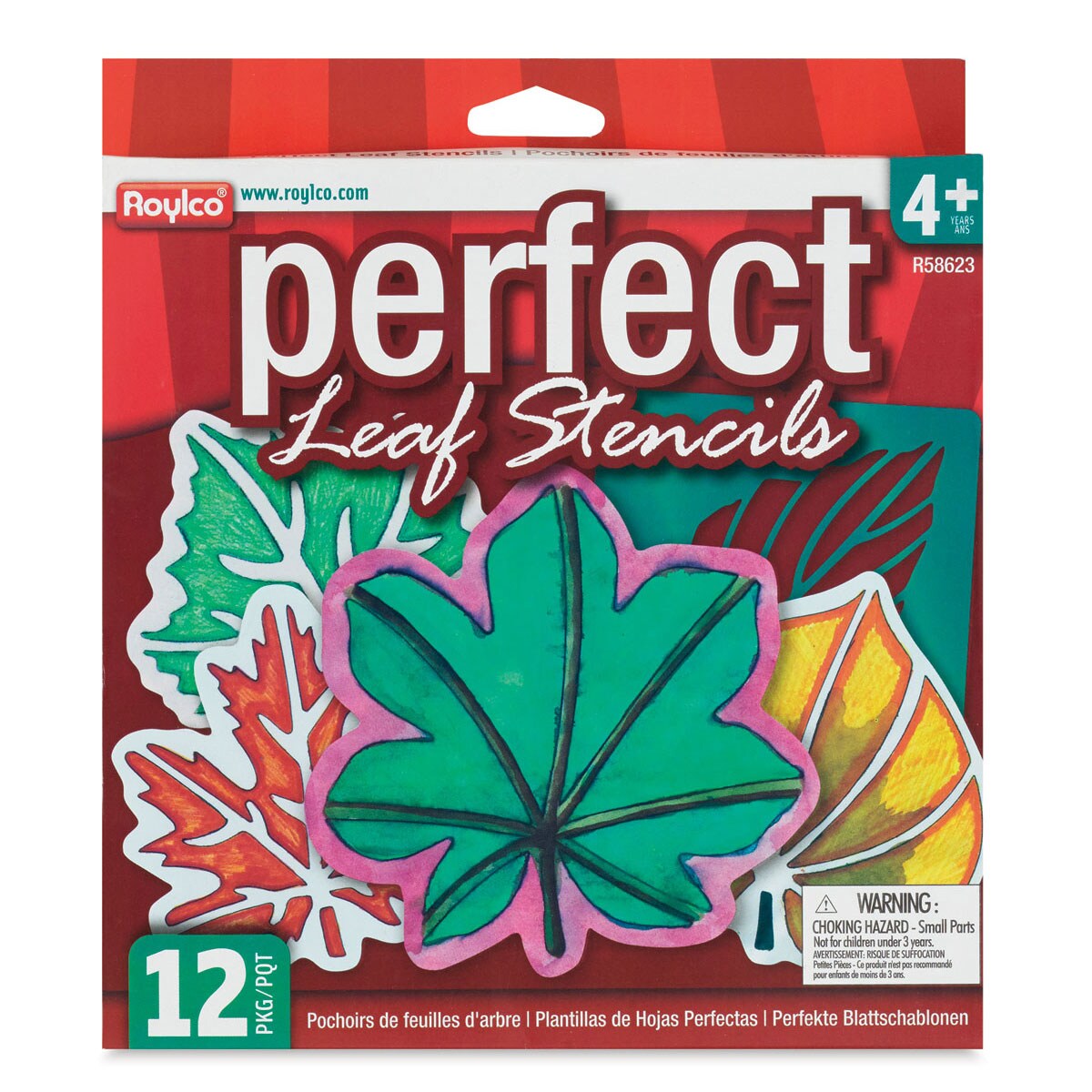 Roylco Jumbo Stencil Set - Super Snowflakes, Set of 12