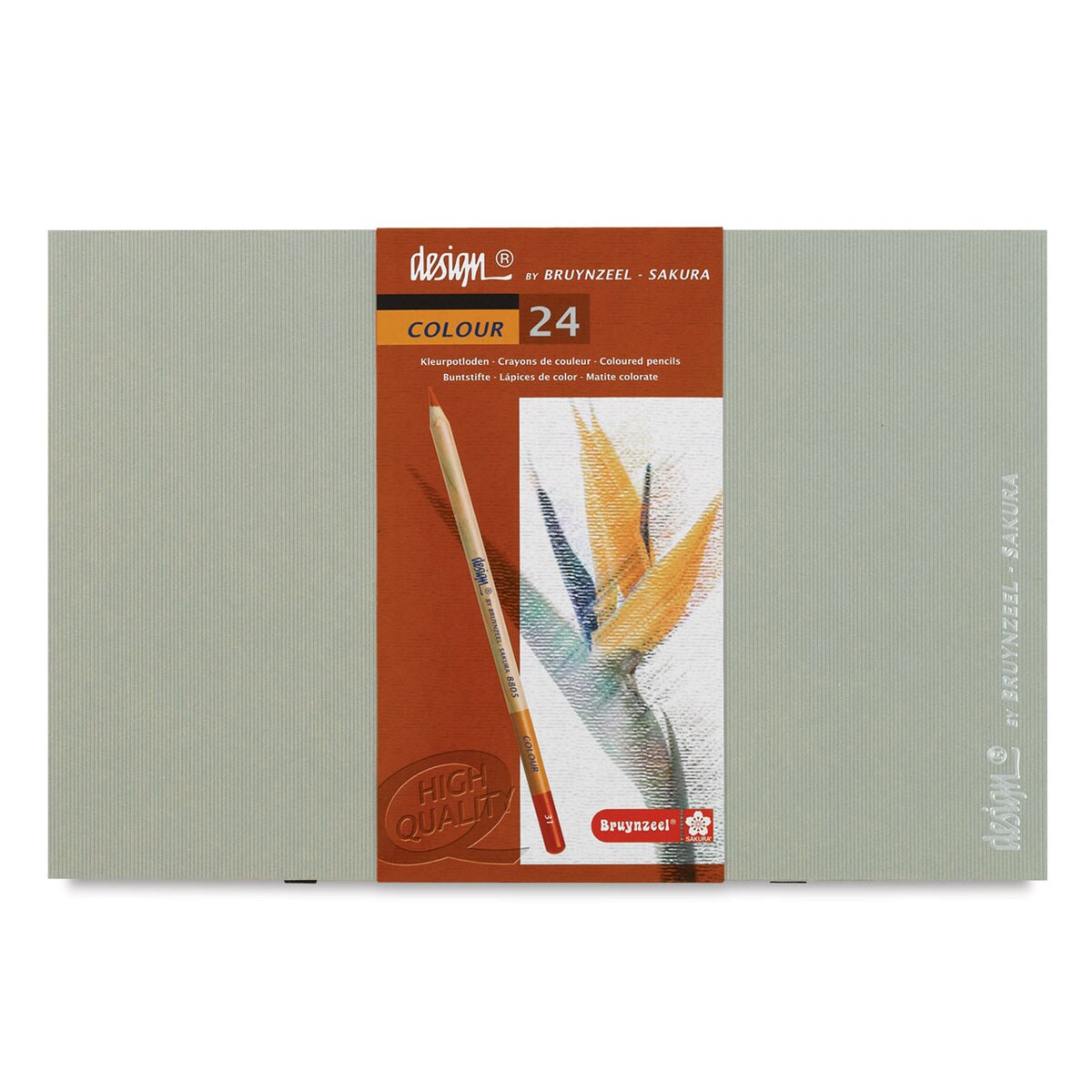 Bruynzeel Design Colored Pencil Set - Assorted Colors, Set of 24
