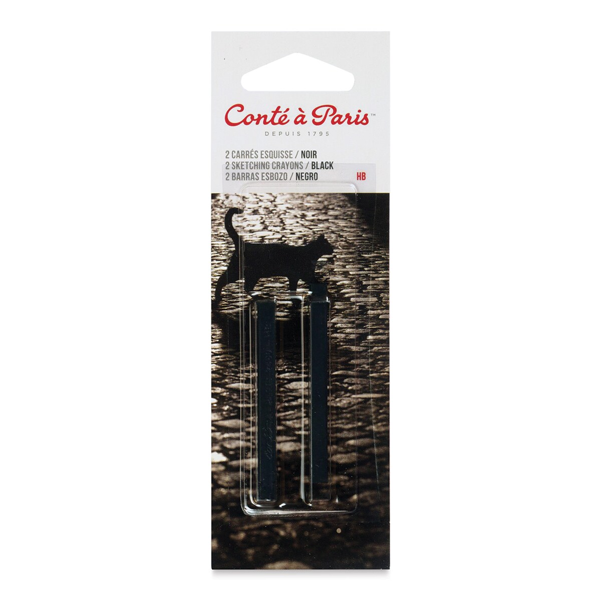 Cont&#xE9; &#xE0; Paris Crayons - Black, HB, Pack of 2