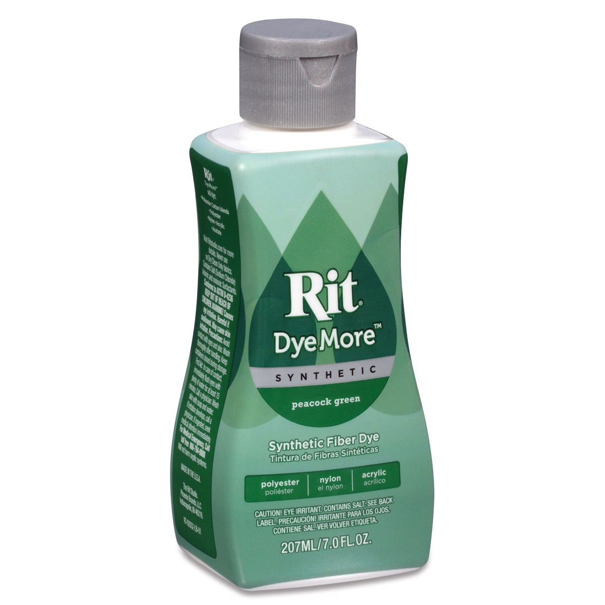 Rit DyeMore Synthetic Fiber Dye, Peacock Green - 7.0 fl oz