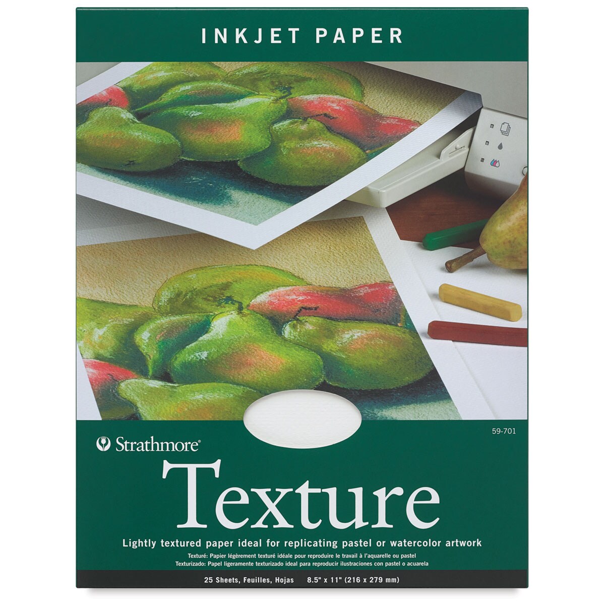 Strathmore Inkjet Papers - 8-1/2" x 11", Texture, 25 Sheets
