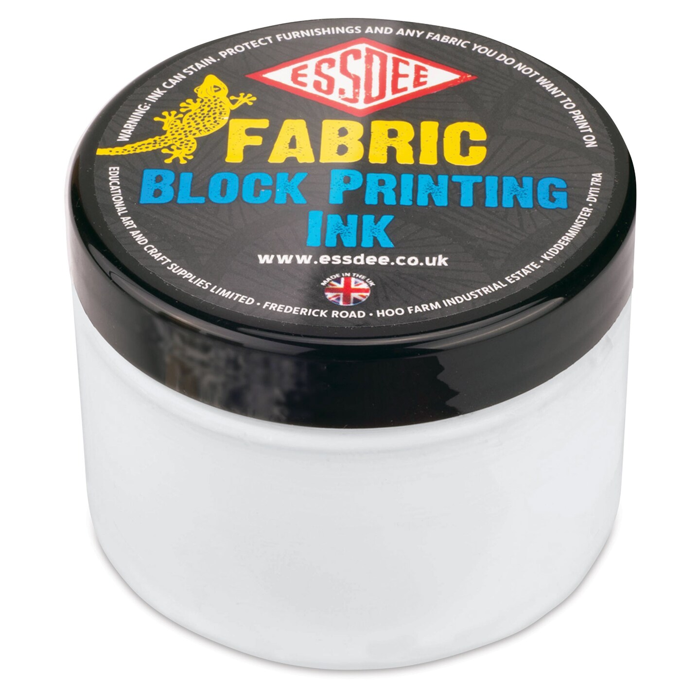 Essdee Fabric Block Printing Inks White, 150 ml Michaels