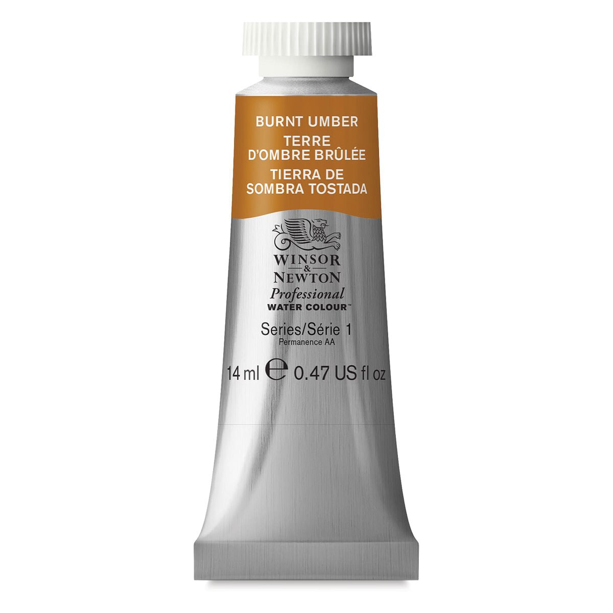 Winsor &#x26; Newton Professional Watercolor - Burnt Umber, 14 ml Tube