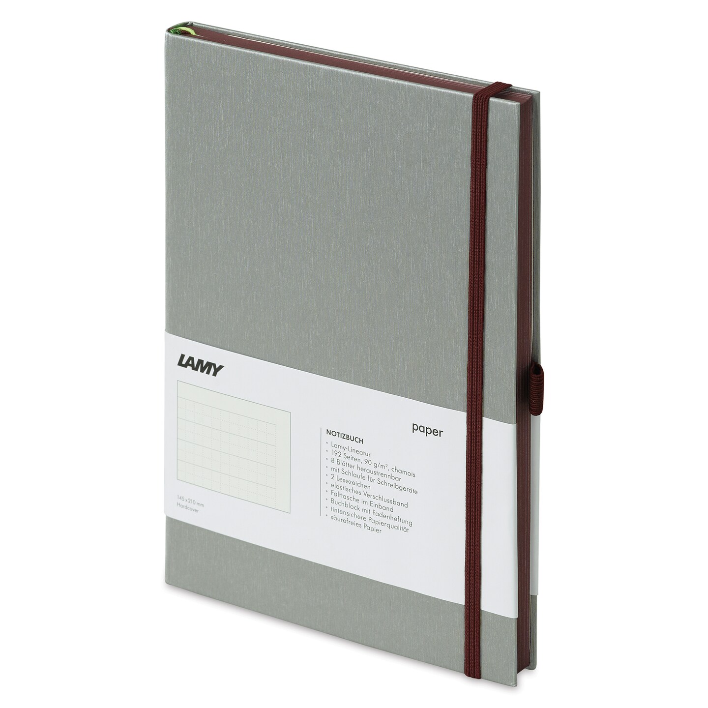 Lamy Hardcover Notebook - Dark Purple, Grid, 5.8&#x22; x 8.3&#x22;